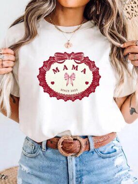 Cute Mama Shirt, Personalized Mom Shirt, Mothers Day Shirt Gift